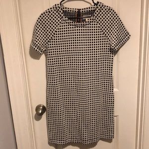 Black and white check dress